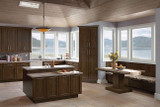 Kraftmaid Kitchen Cabinets -  Square Recessed Panel - Veneer (AC8O) Oak in Saddle