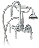 Cheviot 3107-CH Gooseneck Two Handle Tub Filler Faucet With Hand Shower  - Chrome