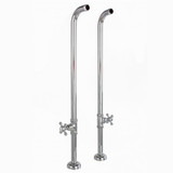 Cheviot Free Standing Water Supply Lines With Stop Valves for Tub Faucet - Antique Bronze - 3970-AB