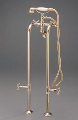 Cheviot Free Standing Water Supply Lines With Stop Valves for Tub Faucet - Brushed Nickel - 3970-BN