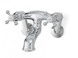 Cheviot Two Handle Tub or Wall Mounted Tub Filler Faucet with Cross Handles - Chrome - 5138-CH