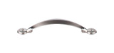 Top Knobs Angle 3 3/4" Center to Center Bar Pull, Brushed Satin Nickel - M1903