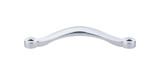 Top Knobs Saddle 5 1/16" Center to Center Bar Pull, Polished Chrome - M1931