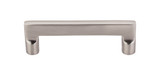 Top Knobs M1972 Aspen II Flat Sided Pull 4" (c-c) - Brushed Satin Nickel
