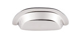 Top Knobs  M2004 Aspen II Cup Pull 3" (c-c) - Polished Nickel