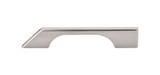 Top Knobs Sanctuary Tapered 5" Center to Center Bar Pull, Brushed Satin Nickel - TK14BSN