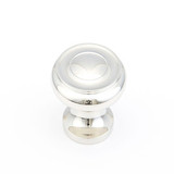 Schaub Traditional Door Knob 1-1/4" diam - Polished Nickel - 703-PN