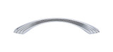 Top Knobs TK213PC Sydney Flair Pull 5" (c-c) - Polished Chrome