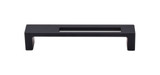 Top Knobs TK266BLK Sanctuary II Modern Metro Slot Pull 5" (c-c) - Flat Black