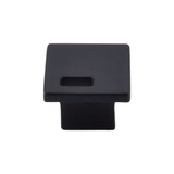 Top Knobs Sanctuary II Modern Metro Slot 1 1/4" Length Square Knob, Flat Black - TK269BLK