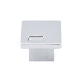 Top Knobs Sanctuary II Modern Metro Slot 1 1/4" Length Square Knob, Polished Chrome - TK269PC