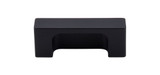 Top Knobs TK275BLK Sanctuary II Modern Metro Tab Pull 2" (c-c) - Flat Black