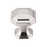 Top Knobs TK286BSN Chareau Emerald Knob 1 1/8" - Brushed Satin Nickel