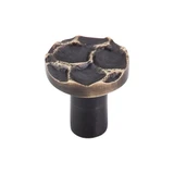 Top Knobs Cobblestone 1 1/8" Diameter Round Knob, Antique Brass - TK295BA