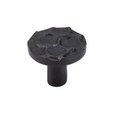 Top Knobs Cobblestone 1 3/8" Diameter Round Knob, Coal Black - TK296CB