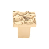 Top Knobs Cobblestone 1 1/8" Length Square Knob, Brass - TK300BR