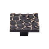 Top Knobs Cobblestone 1 15/16" Length Square Knob, Antique Brass - TK302BA