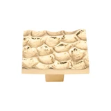 Top Knobs Cobblestone 1 15/16" Length Square Knob, Brass - TK302BR