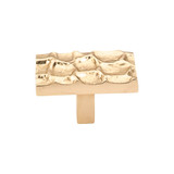 Top Knobs Cobblestone 1 7/8" Length Rectangle Knob, Brass - TK303BR