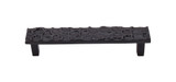Top Knobs TK305CB Cobblestone Cobblestone Pull 5 1/16" (c-c) - Coal Black