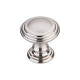 Top Knobs TK320BSN Chareau Reeded Knob 1 1/4" - Brushed Satin Nickel