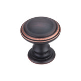 Top Knobs Reeded 1 1/4" Diameter Round Knob, Umbrio - TK320UM