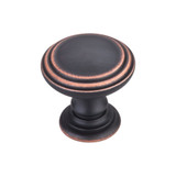 Top Knobs Reeded 1 1/2" Diameter Round Knob, Umbrio - TK321UM