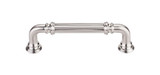 Top Knobs  TK322BSN Chareau Reeded Pull 3 3/4" (c-c) - Brushed Satin Nickel