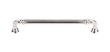 Top Knobs Reeded 7" Center to Center Bar Pull, Polished Nickel - TK324PN
