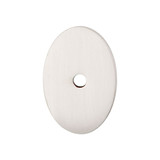 Top Knobs Sanctuary Oval Backplate 1 1/2", Brushed Satin Nickel - TK60BSN