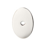 Top Knobs Sanctuary Oval Backplate 1 1/2", Polished Nickel - TK60PN