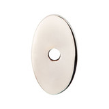 Top Knobs Sanctuary Oval Backplate 1 1/4", Polished Nickel - TK58PN