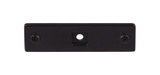 Top Knobs Channing Backplate 3", Flat Black - TK741BLK