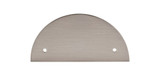 Top Knobs TK54BSN Sanctuary Half Circle Backplate 3 1/2" (c-c) - Brushed Satin Nickel Top Knobs TK54BSN Sanctuary Half Circle Backplate 3 1/2" (c-c) - Brushed Satin Nickel