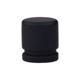 Top Knobs Sanctuary Oval 1" Length Oval Knob, Flat Black - TK57BLK