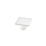 Schaub 360-26 Armadio Square Door Knob 1-3/8" diam - Polished Chrome