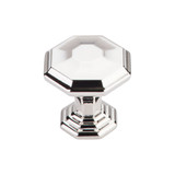Top Knobs Chalet 1 1/8" Diameter Round Knob, Polished Nickel - TK340PN