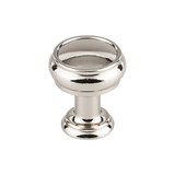 Top Knobs Eden 1" Diameter Round Knob, Polished Nickel - TK830PN