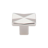 Top Knobs Quilted 1 1/4" Length Rectangle Knob, Polished Nickel - TK560PN