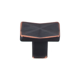 Top Knobs Quilted 1 1/4" Length Rectangle Knob, Umbrio - TK560UM