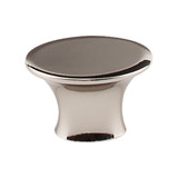 Top Knobs Edgewater 1 1/2" Length Oval Knob, Polished Nickel - TK781PN