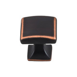 Top Knobs Contour 1 1/8" Length Square Knob, Umbrio - TK721UM