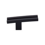 Top Knobs TK82BLK Sanctuary Inset Rail Knob 2 5/8" - Flat Black Top Knobs TK82BLK Sanctuary Inset Rail Knob 2 5/8" - Flat Black