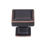Top Knobs Ascendra 1 1/4" Length Square Knob, Umbrio - TK702UM