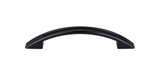 Top Knobs Tango Cut Out 3 3/4" Center to Center Bar Pull, Flat Black - TK618BLK