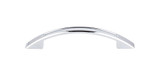 Top Knobs  TK618PC Mercer Tango Cut Out Pull 3 3/4" (c-c) - Polished Chrome