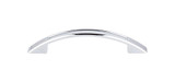 Top Knobs Tango Cut Out 3 3/4" Center to Center Bar Pull, Polished Chrome - TK618PC
