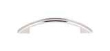 Top Knobs Tango Cut Out 3 3/4" Center to Center Bar Pull, Polished Nickel - TK618PN