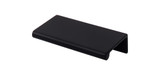 Top Knobs Europa 2" Center to Center Finger Pull, Flat Black - TK501BLK