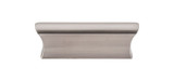Top Knobs Glacier 2" Center to Center Finger Pull, Brushed Satin Nickel - TK552BSN